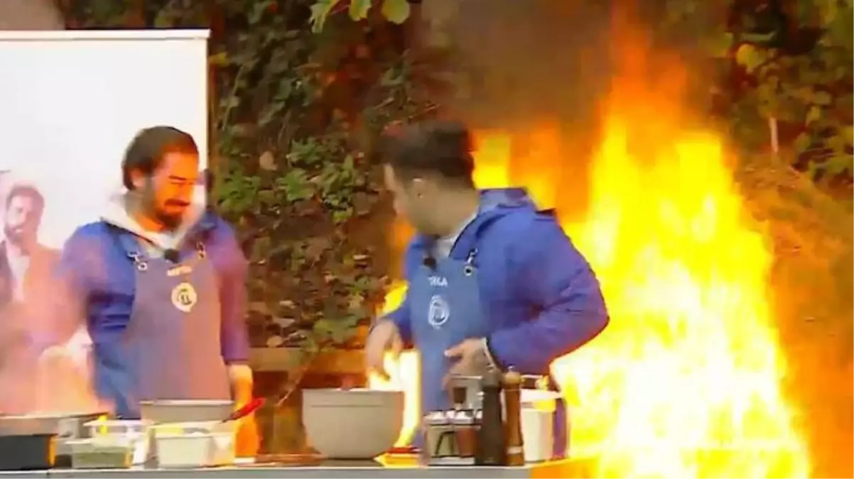 MasterChef Türkiye\'nin çekiminde korkutan yangın! Yarışmacılar, alevlerin ortasında kaldı