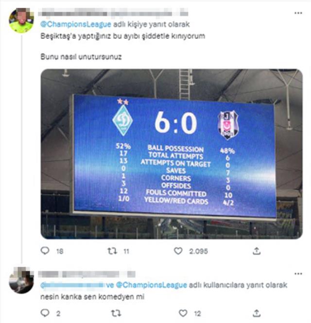 Resmi hesabın 8-0 paylaşımıyla ortalık karıştı! Dünya, Türk taraftarların kavgasını izledi Resmi hesabın 8-0 paylaşımıyla ortalık karıştı! Dünya, Türk taraftarların kavgasını izledi