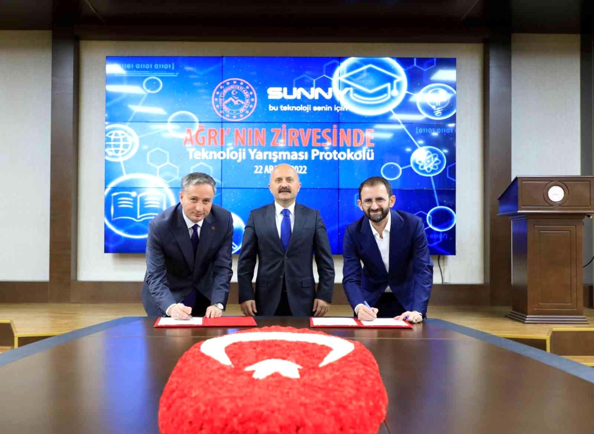 "Ağrı\'nın Zirvesinde Teknoloji Yarışması" protokolü imzalandı