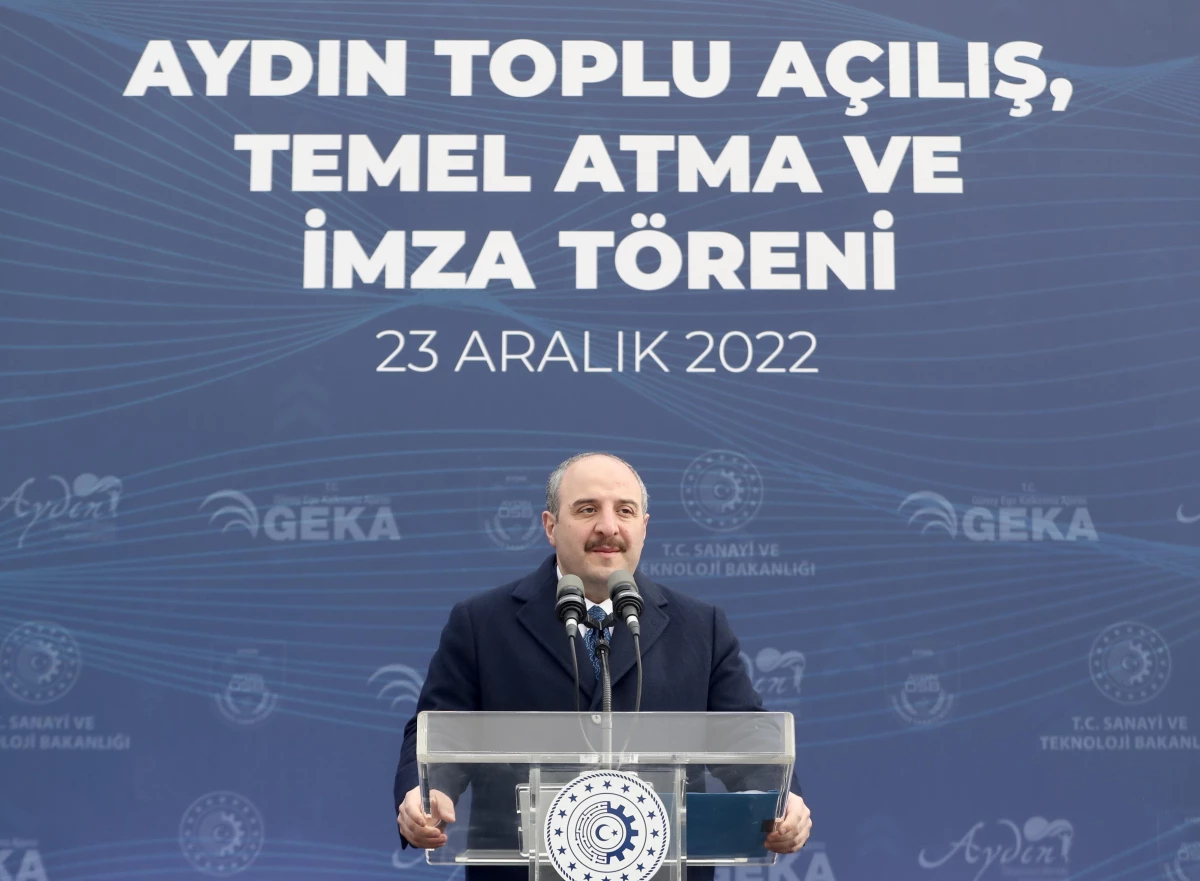 Bakan Varank, Aydın\'da toplu açılış ve temel atma törenine katıldı Açıklaması