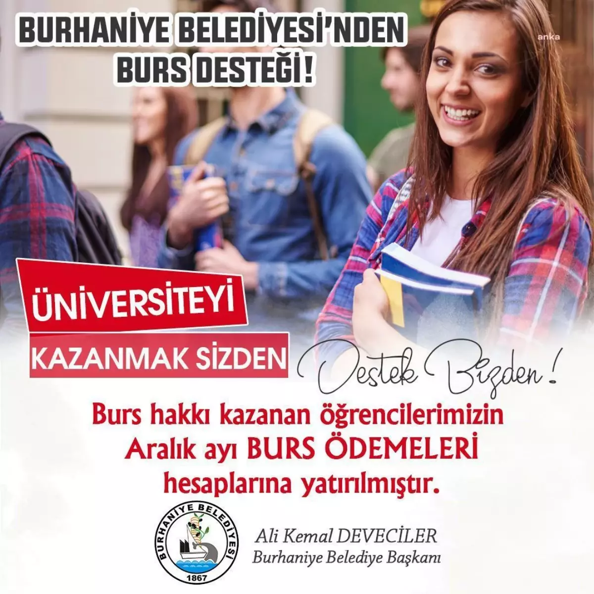 Burhaniye Belediyesi Burs Ödemeleri Yapıldı