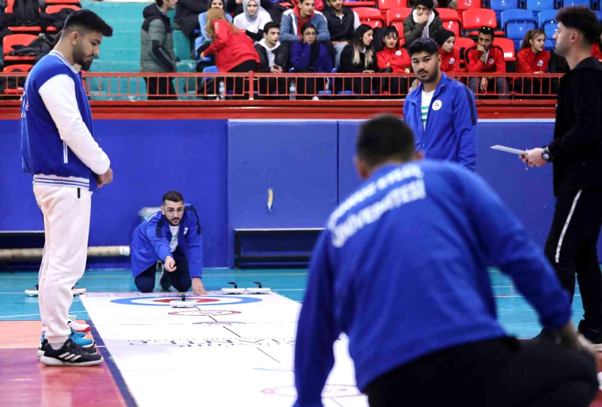 Floor Curlıng Ünilig Türkiye Şampiyonası GAÜN\'de başladı