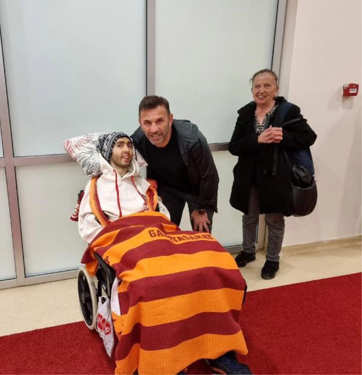 Galatasaraylı fanatik engelli genç, en büyük hayalini gerçekleştirdi