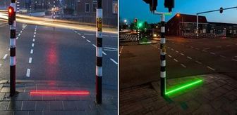 Güney Kore'de cep telefonuyla ilgilenirken yaşanan kazalara sıra dışı çözüm: Zemine trafik ışıkları yerleştirildi