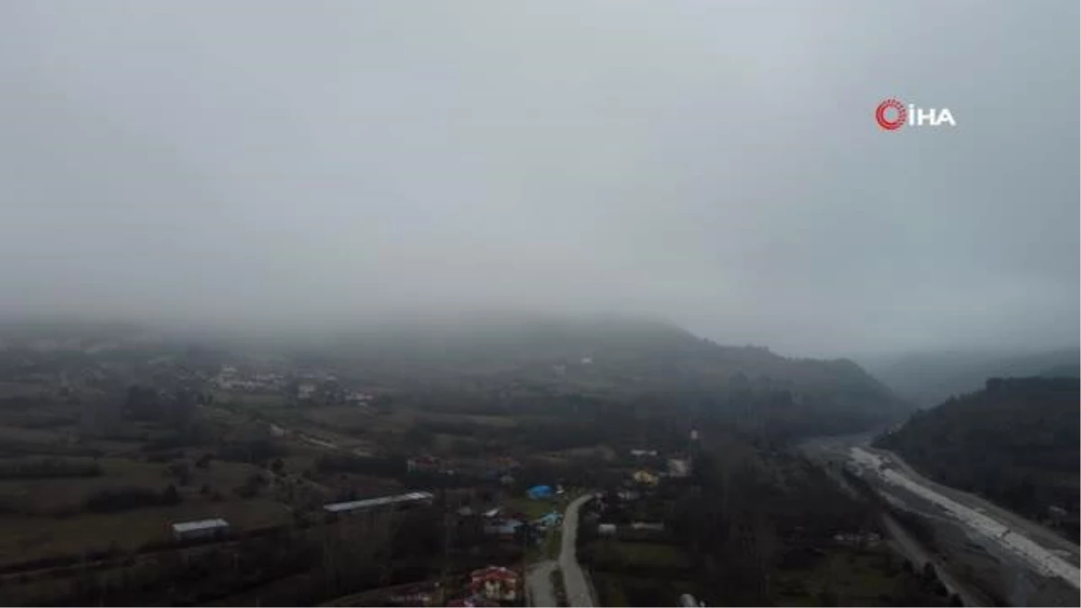 Kastamonu\'da sis manzarası böyle görüntülendi