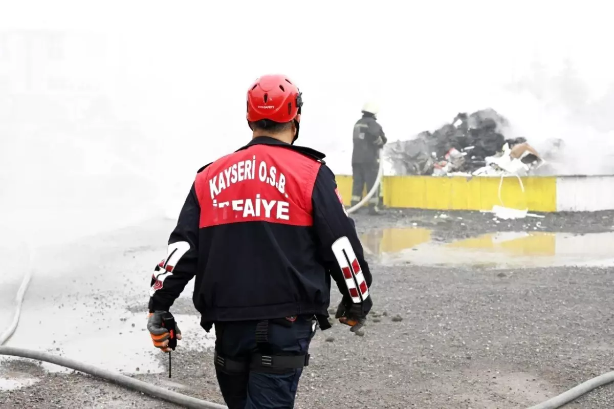 Kayseri ve Gaziantep OSB itfaiyelerinden ortak tatbikat