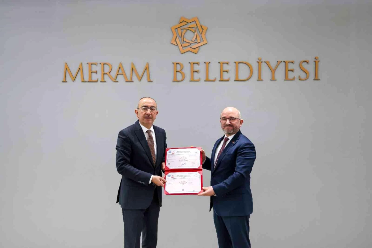 Meram Belediyesi\'ne "TS EN ISO 50001 Enerji Yönetim Sistemi Sertifikası" verildi