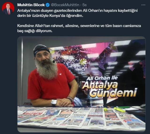 Antalyalıları üzen haber! Gazeteci Ali Orhan Lazaloğlu vefat etti
