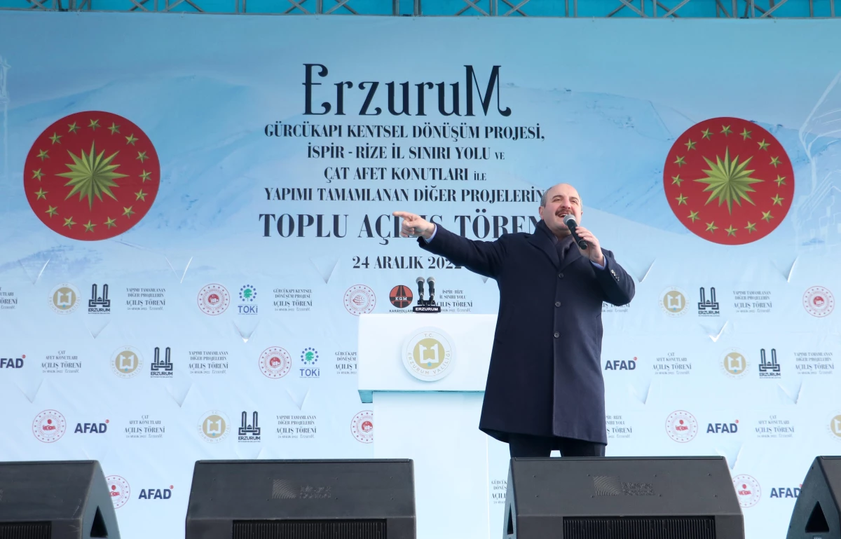 Bakanlar Dönmez ve Varank, Erzurum\'daki toplu açılış törenine katıldı