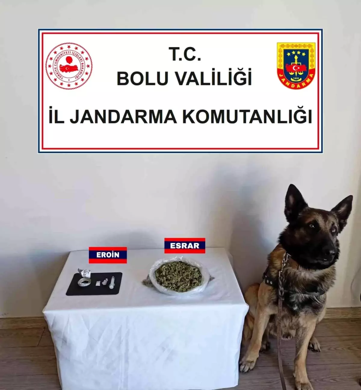 Bolu\'da yolcu otobüsünde 3 kişinin valizinden uyuşturucu çıktı