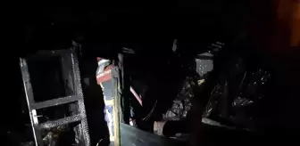 Evin odunluk kısmında yangın paniği