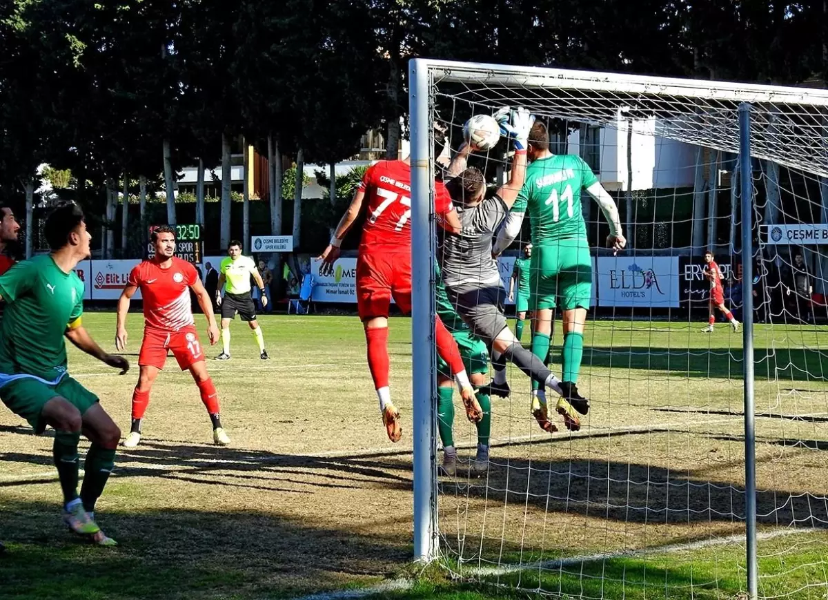 Çeşme Belediyespor, ligin ilk devresini 5-1 galibiyetle kapattı