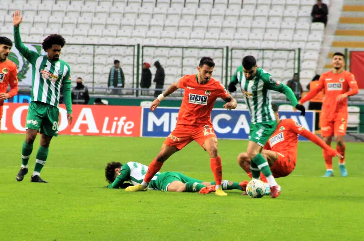 Spor Toto Süper Lig: Konyaspor: 2 Alanyaspor: 2 (Maç sonucu)