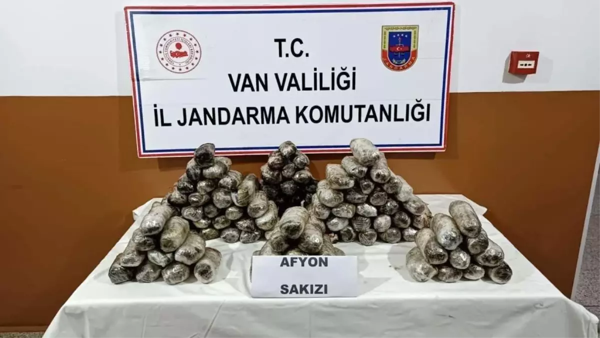 Van\'da 47 kilo Afyon Sakızı ele geçirildi