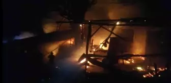 Ahır alev alev yandı: 30 tavuk telef oldu