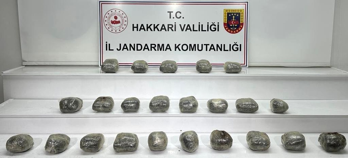 Hakkari\'de 22 kilo 800 gram eroin ele geçirildi