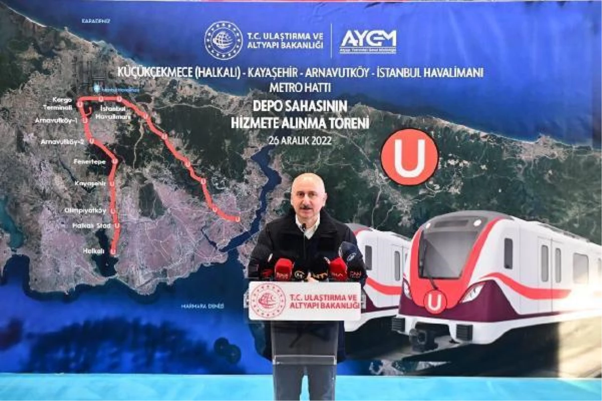 Bakan Karaismailoğlu: "Şu an İstanbul\'un raylı sistem ağı 270 kilometre, yapımı devam eden projelerimiz bittiğinde bu rakam 366 kilometreye...