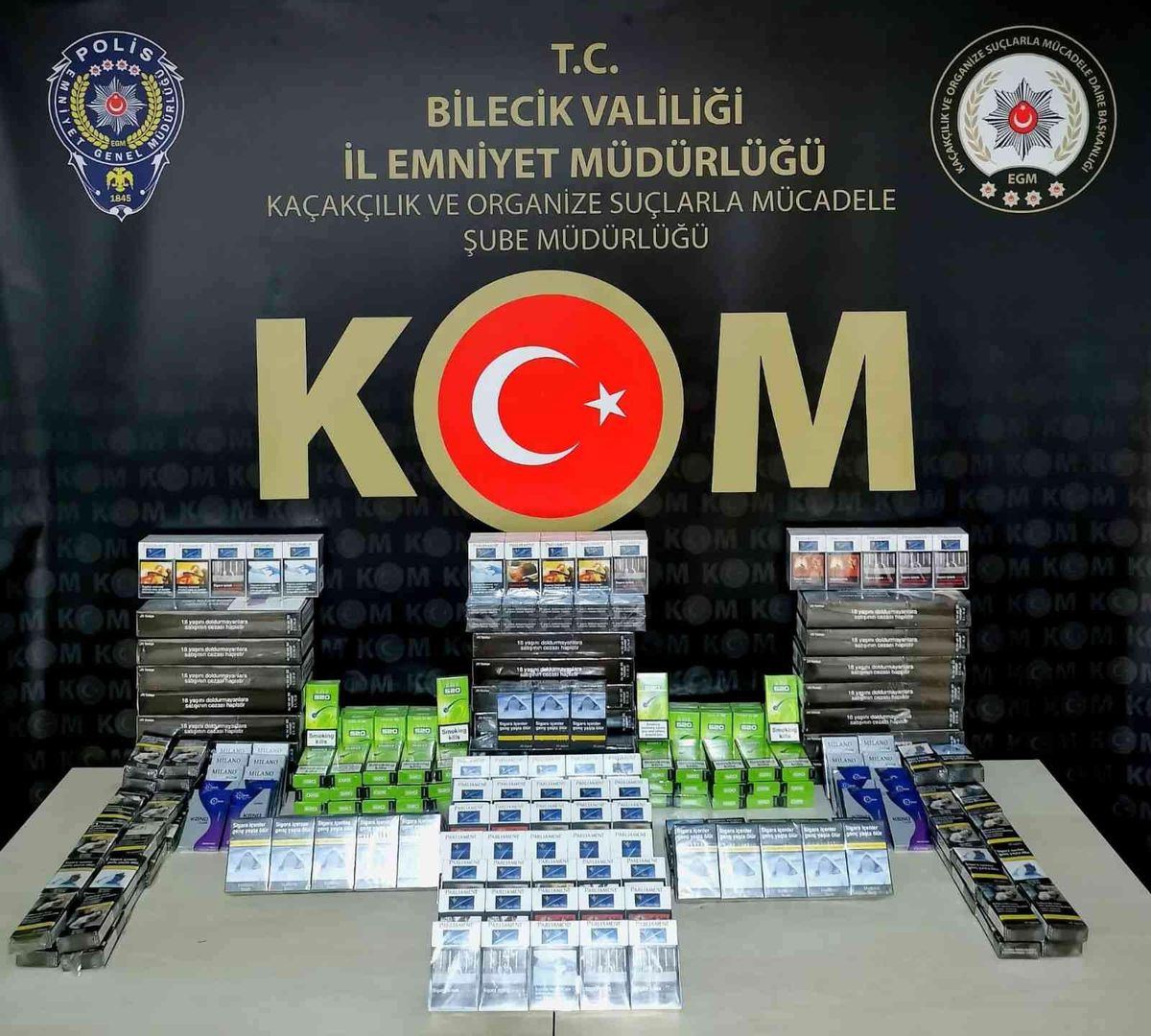 Bilecik\'te 480 paket kaçak/sahte sigara ele geçirildi
