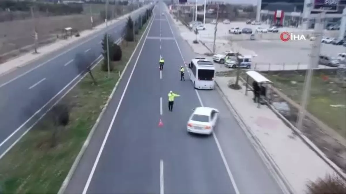 Elazığ\'da drone destekli trafik denetimi