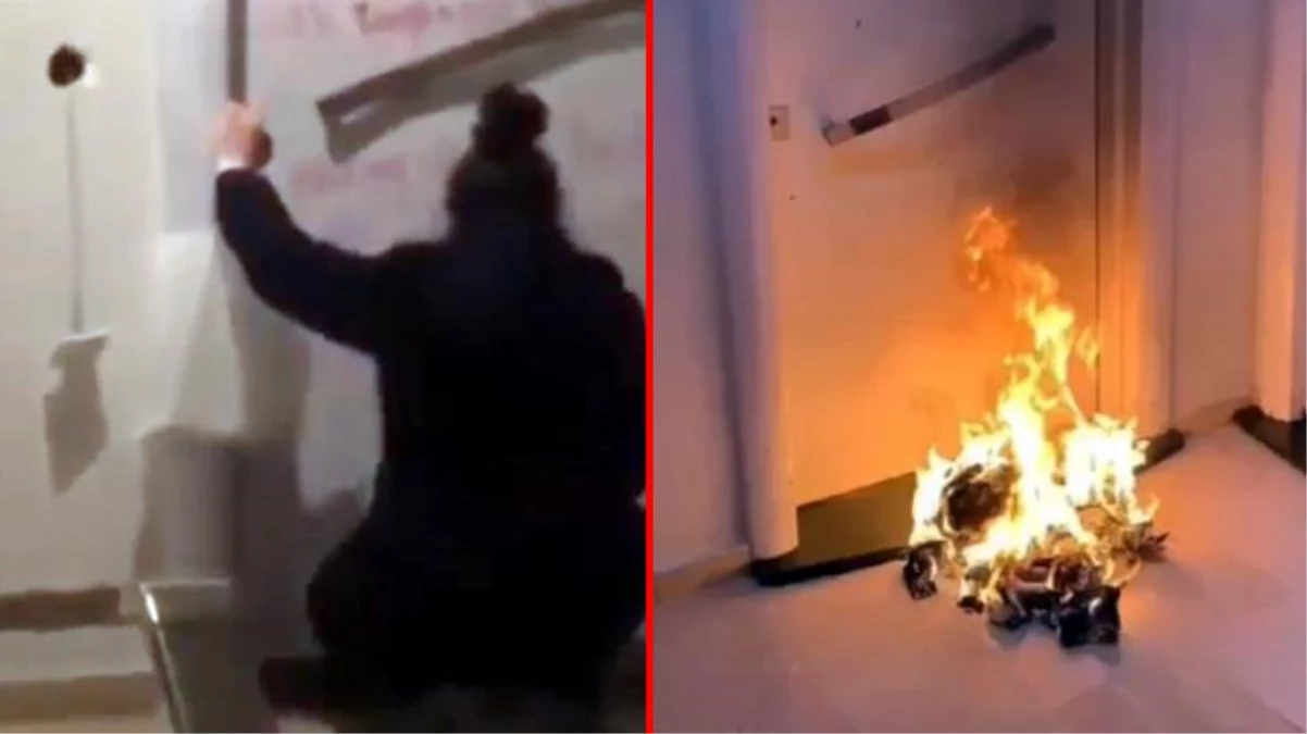 Komşularının duvarlarına dışkı sürüp daire kapılarının önünde ateş yakan İranlı kadın, sınır dışı edildi