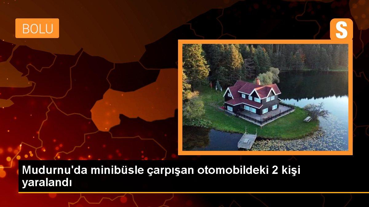 Mudurnu\'da minibüsle çarpışan otomobildeki 2 kişi yaralandı