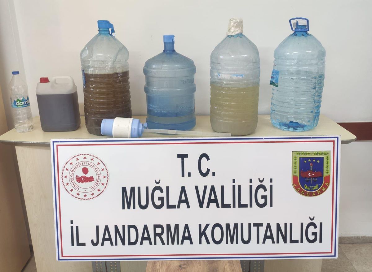 Muğla\'da kaçak içki operasyonunda 1 kişi yakalandı