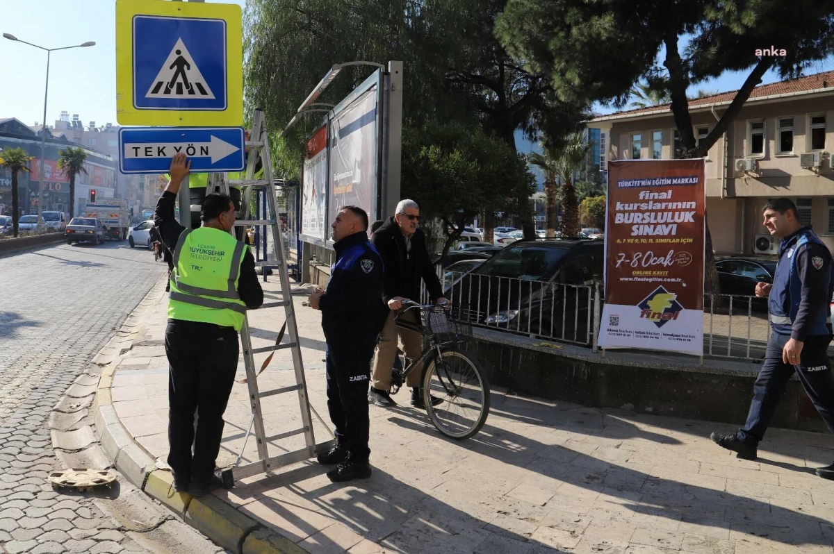 Ödemiş\'teki Hürriyet Caddesi Tek Yön Oldu