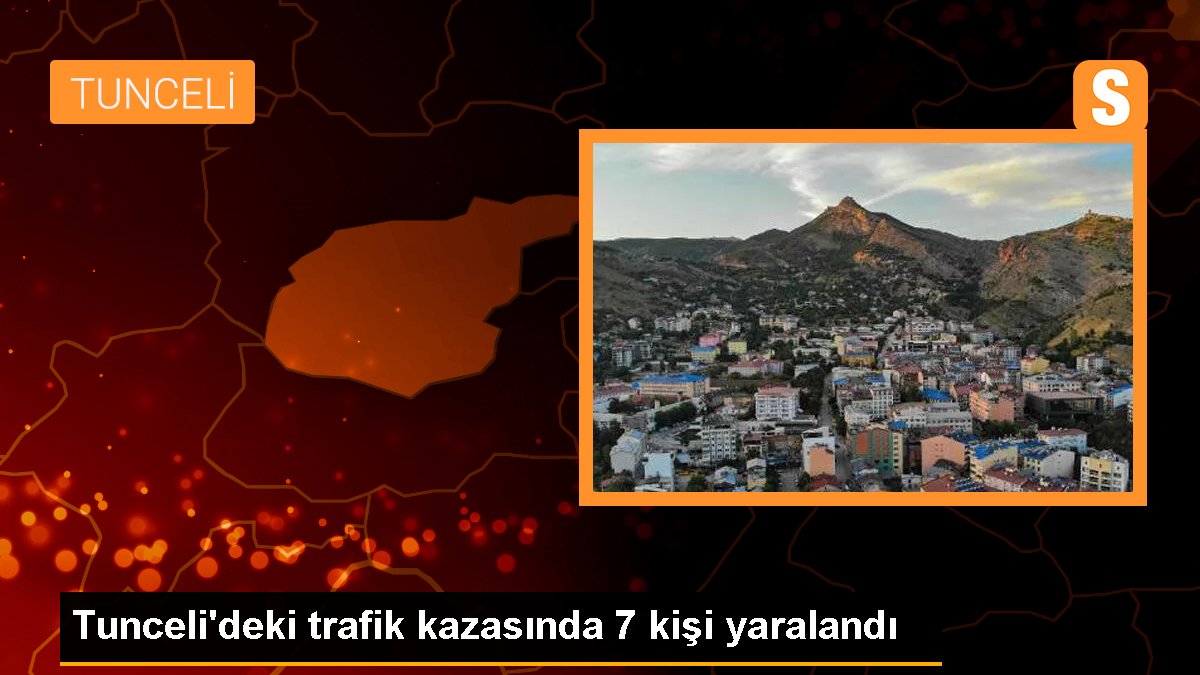 Tunceli\'deki trafik kazasında 7 kişi yaralandı