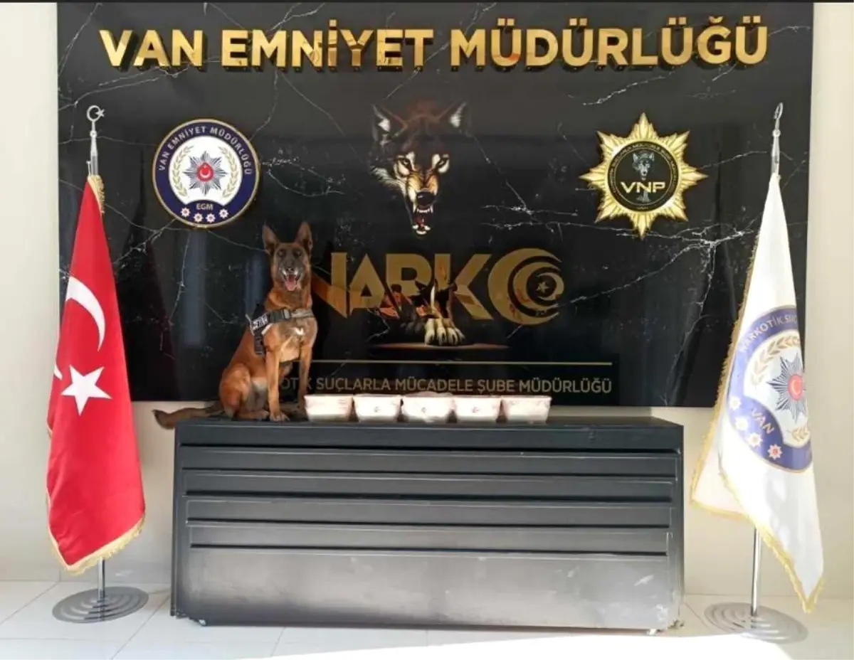 Van\'da 5 kilo 750 gram sentetik uyuşturucu ele geçirildi