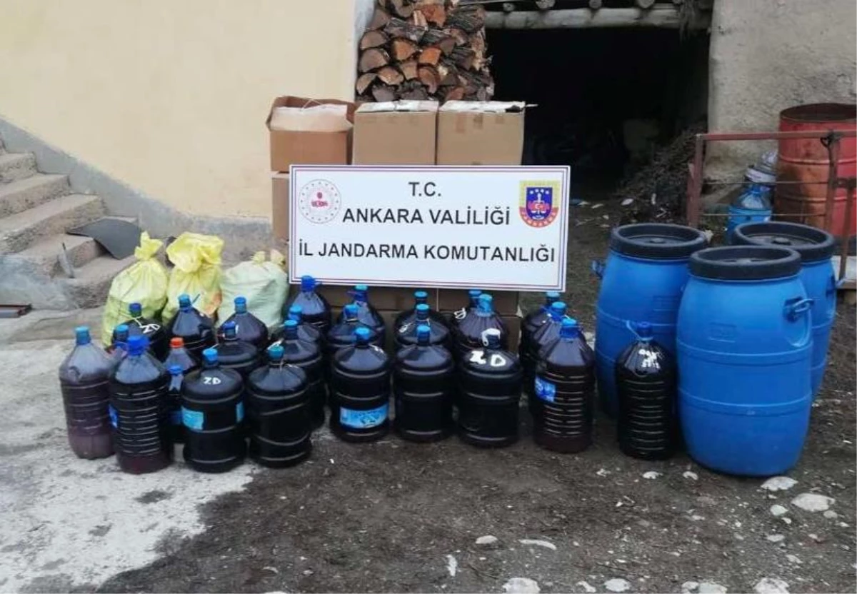Ankara\'da 2 bin litre sahte içki ele geçirildi