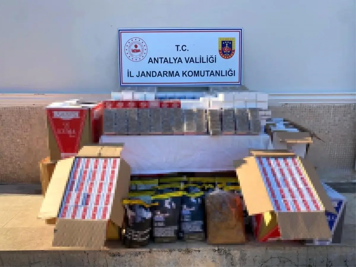 Antalya\'da jandarmadan kaçak tütün operasyonu