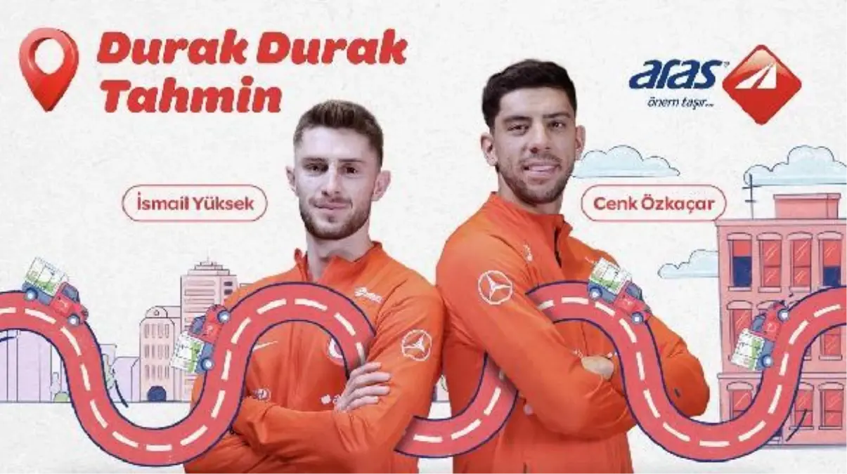 Aras Kargo, milli futbolcuları \'Durak Durak Tahmin Yarışması\'nda buluşturdu