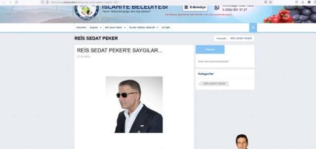Belediyenin resmi internet sitesini hackleyip Sedat Peker paylaşımları yaptılar