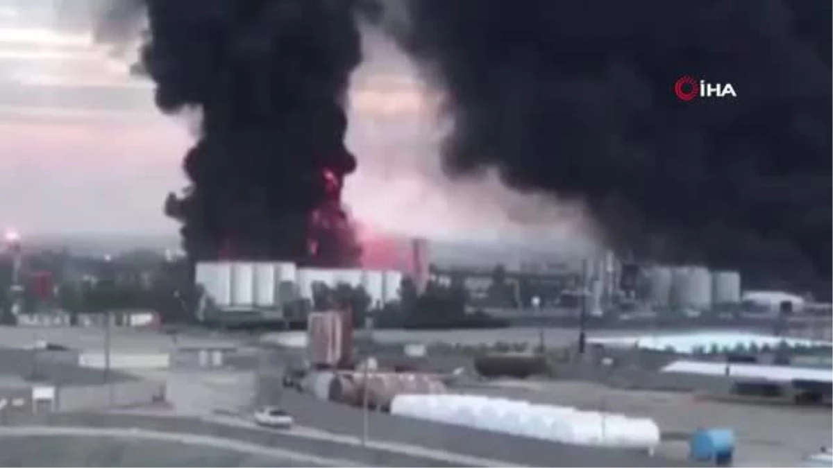 Erbil yakınlarında petrol rafinesinde yangın