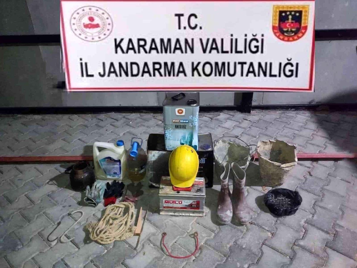 Karaman\'da kaçak kazı operasyonu