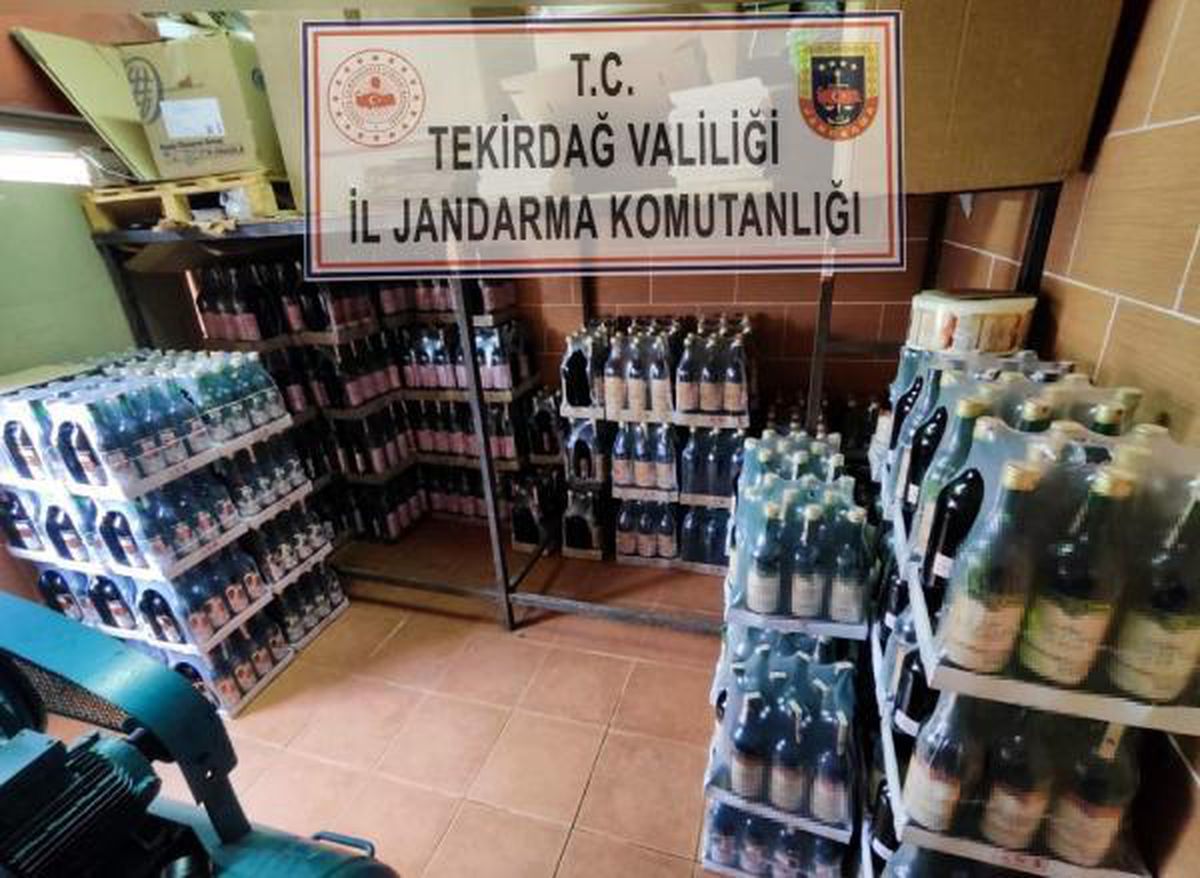 Tekirdağ\'da sahte içki operasyonuna 1 tutuklama