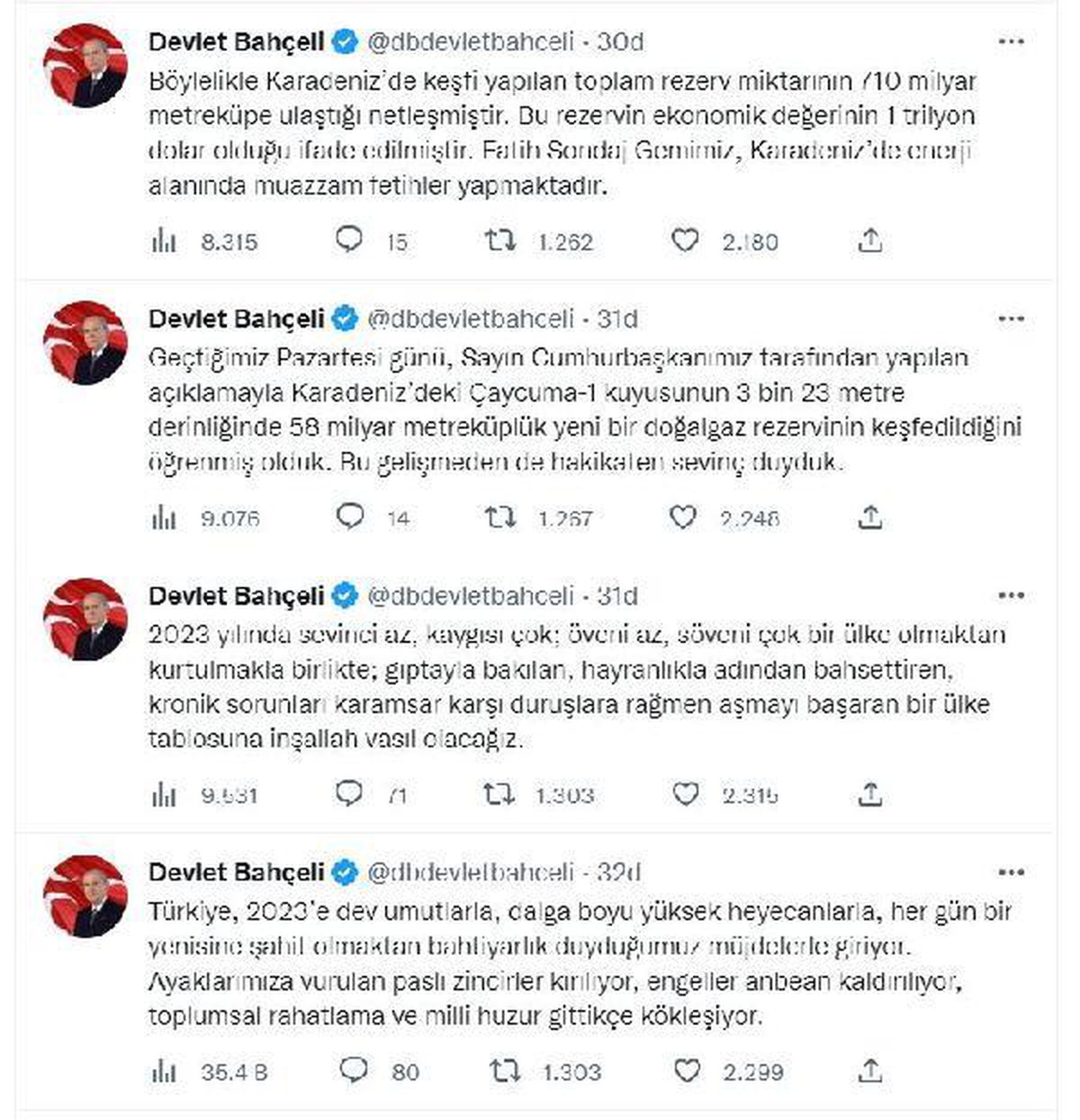 Bahçeli: Edep fukaraları Türkiye\'nin yükselişinden rahatsız