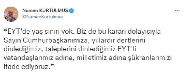 EYT düzenlemesine iş dünyası ve siyasetçiler ne dedi? İşte gelen yorumlar