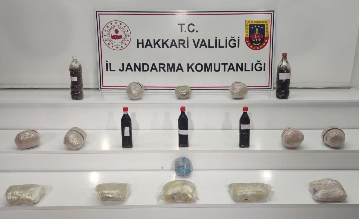Hakkari\'de 17 kilo 500 gram uyuşturucu ele geçirildi