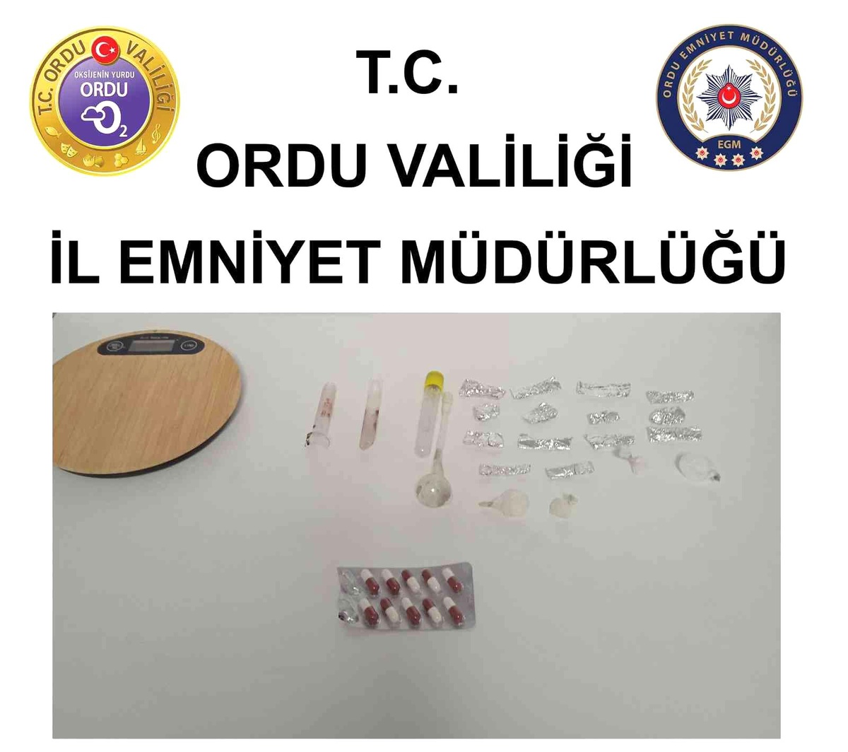 Ordu\'da uyuşturucu operasyonlarında 4 kişi tutuklandı