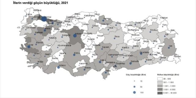 Türkiye'nin göç haritası ilk kez yayınlandı! İstanbul'da resmen kaçış var