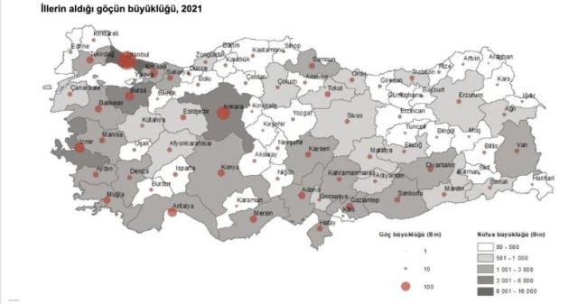 Türkiye'nin göç haritası ilk kez yayınlandı! İstanbul'da resmen kaçış var