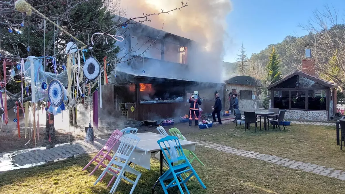 Kızılcahamam'da restoranda çıkan yangında işletmeci hayatını kaybetti