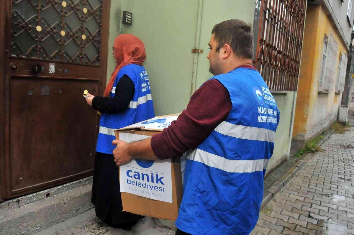 Canik Belediyesi\'nden yakacak desteği