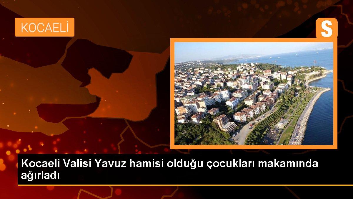 Kocaeli Valisi Yavuz hamisi olduğu çocukları makamında ağırladı