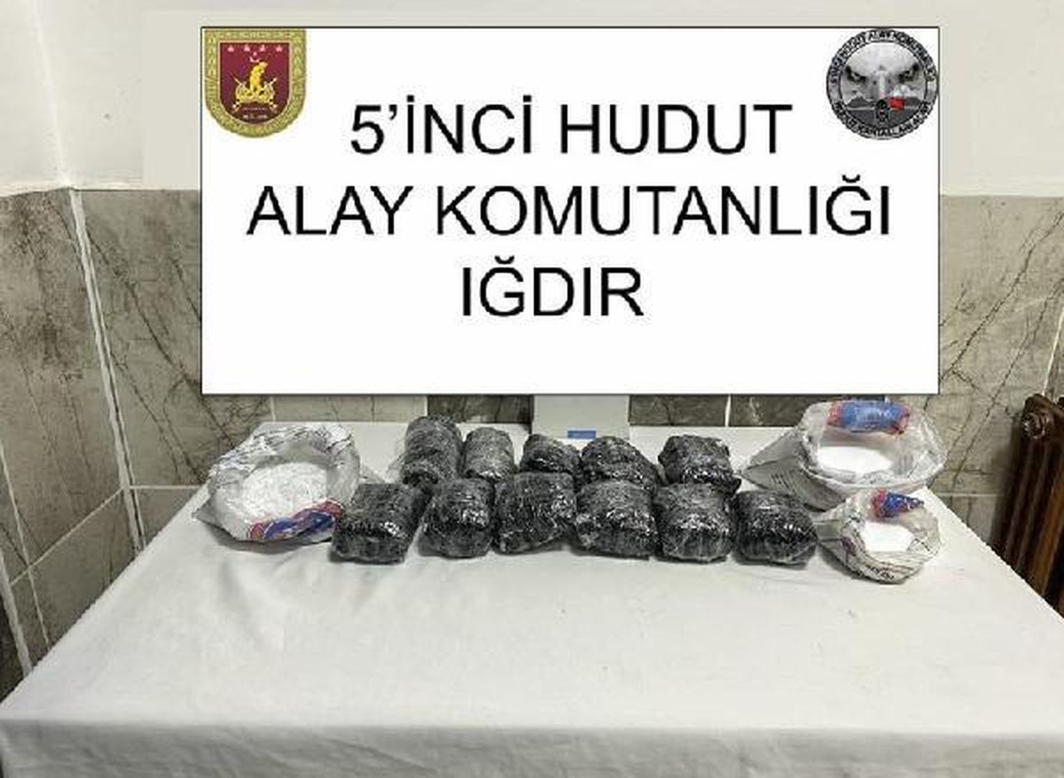 MSB: Iğdır\'da 12 kilo metamfetamin ele geçirildi