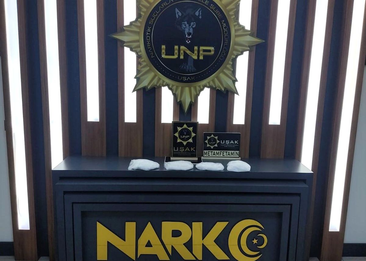 Uşak\'ta 1 kilo 295 gram metamfetamin ele geçirildi