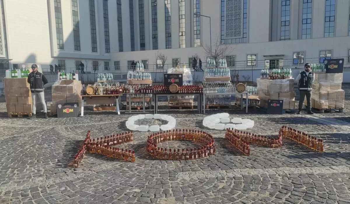 Yılbaşı öncesi sahte içki operasyonunda 37 şüpheli gözaltına alındı