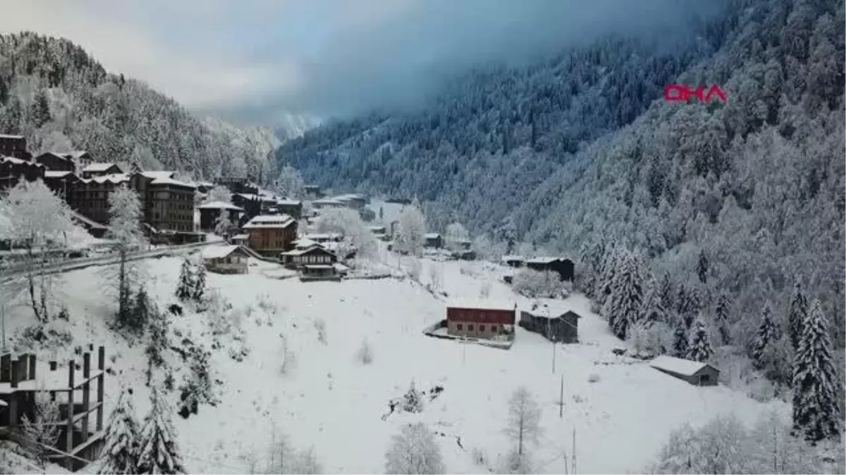 AYDER YAYLASI BEYAZA BÜRÜNDÜ