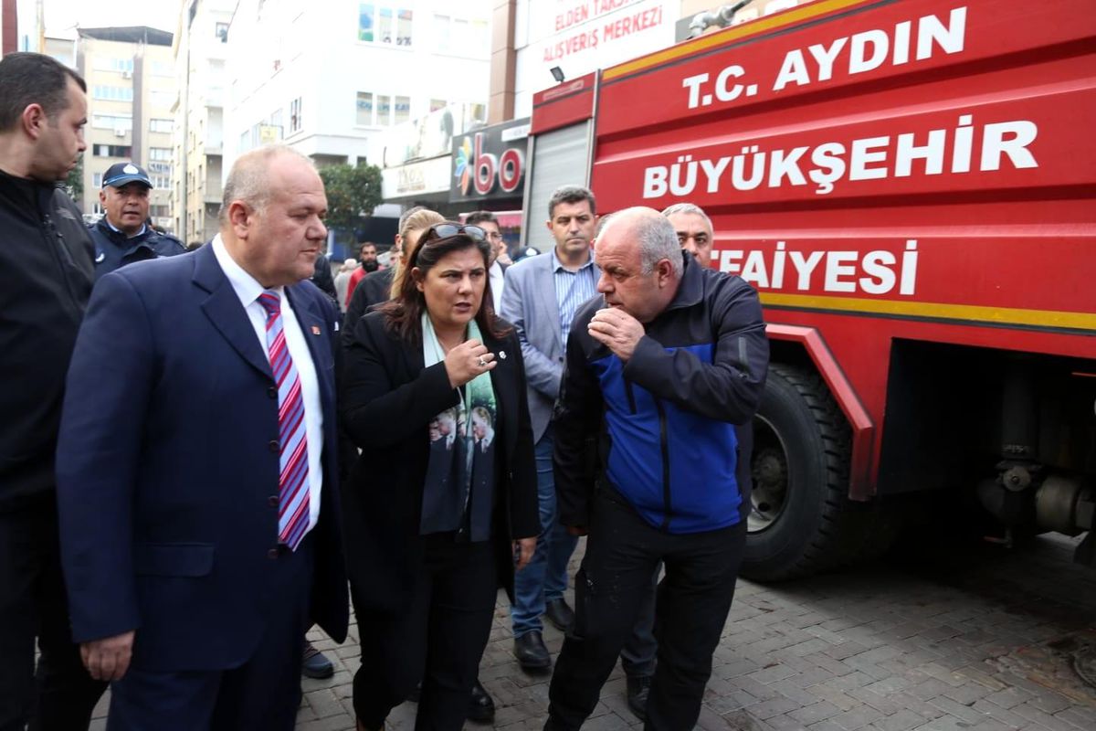 Başkan Çerçioğlu patlama bölgesinde